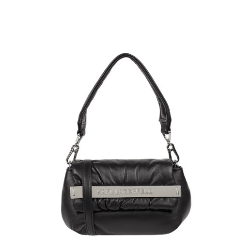 Shopper bag Karl Lagerfeld matowa na ramię elegancka mieszcząca a5 skórzana 