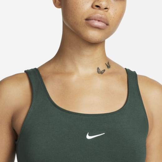Bluzka damska Nike z okrągłym dekoltem z bawełny 