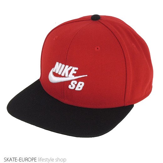 Czapka z daszkiem Nike Sb - Icon skate-europe-com czerwony