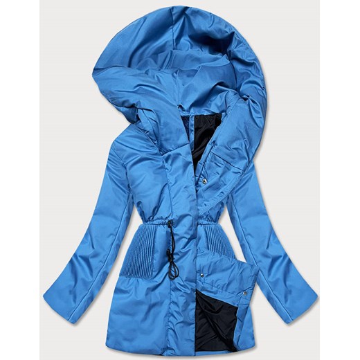 Damska kurtka z kapturem niebieska (ho-22) ze sklepu goodlookin.pl w kategorii Kurtki damskie - zdjęcie 127487589