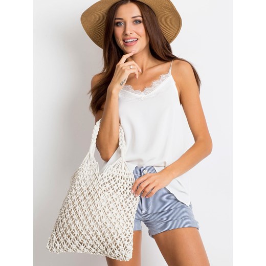 Pleciona torebka biała Sheandher.pl ONE SIZE Sheandher.pl