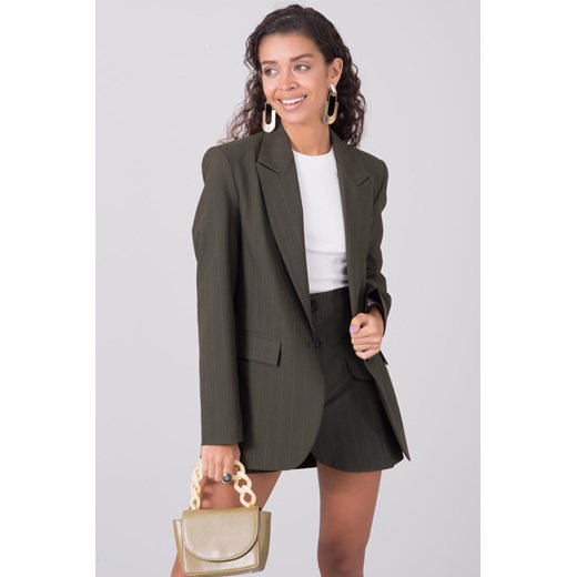 BSL Khaki długa marynarka damska Sheandher.pl L Sheandher.pl