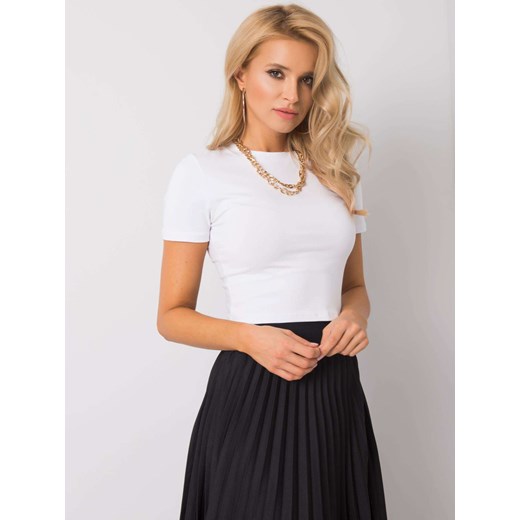 Biały krótki t-shirt Sheandher.pl L Sheandher.pl