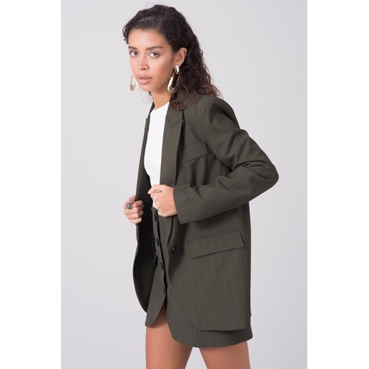 BSL Khaki długa marynarka damska Sheandher.pl L Sheandher.pl