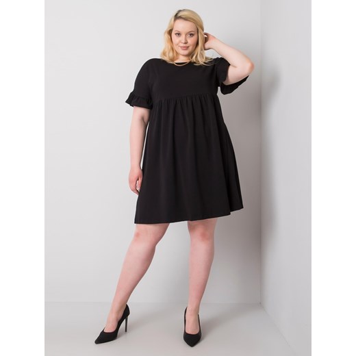 Czarna sukienka plus size z bawełny Sheandher.pl XL Sheandher.pl