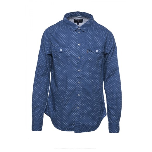 Patterned shirt terranova niebieski t-shirty