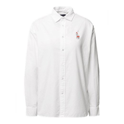 Bluzka z wyhaftowanym logo w kontrastowym kolorze Polo Ralph Lauren 34 Peek&Cloppenburg 