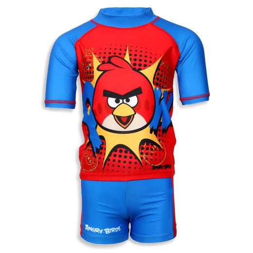 Angry Birds, Kostium kąpielowy chłopięcy, rozmiar 98/104 - Wyprzedaż - ubrania i buty nawet do -50% taniej! smyk-com niebieski chłopięce
