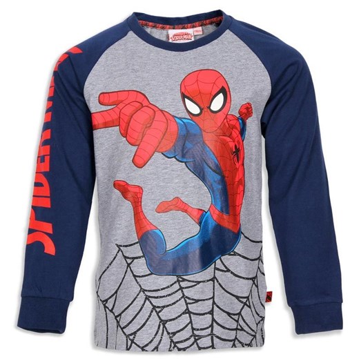 Cool Club, Koszulka chłopięca z długim rękawem, Spiderman, rozmiar 104 - Wyprzedaż - ubrania i buty nawet do -50% taniej! smyk-com granatowy chłopięce