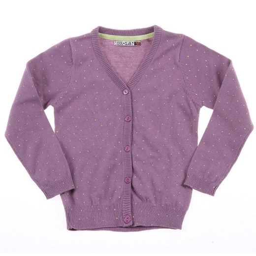 Cool Club, Sweter dziewczęcy, rozmiar 104 - Wyprzedaż - ubrania i buty nawet do -50% taniej! smyk-com fioletowy dziewczęce