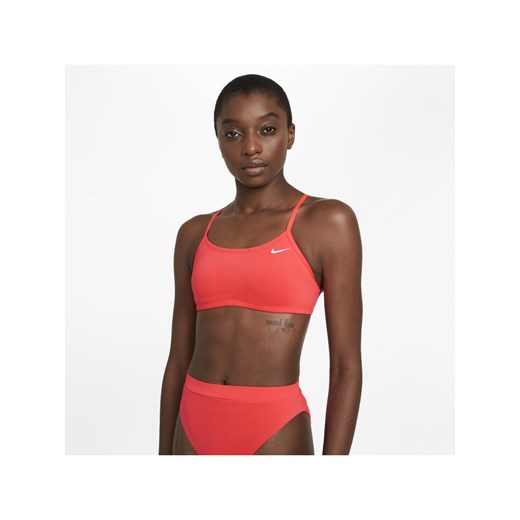 Damska góra od bikini o kroju bokserki Nike Essential - Czerwony Nike XL Nike poland