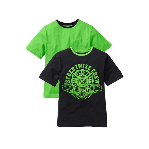 T-shirt chłopięcy (2 szt.), bawełna organiczna | bonprix 152/158 bonprix