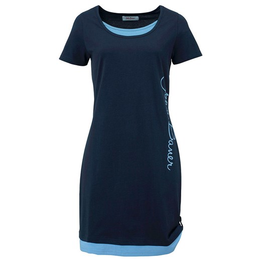 Sukienka  shirtowa z nadrukiem, krótki rękaw | bonprix 44/46 bonprix