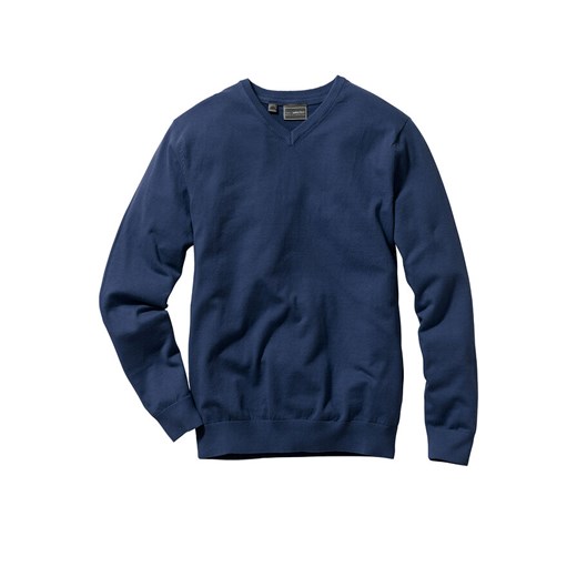 Sweter z dekoltem w serek | bonprix 68/70 (4XL) bonprix