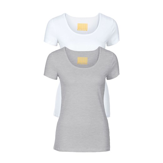 T-shirty damskie z okrągłym dekoltem (2 szt.) | bonprix 48/50 bonprix