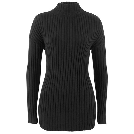 Sweter bawełniany ze stójką | bonprix 36/38 bonprix