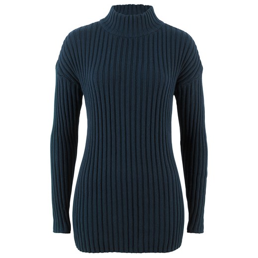 Sweter bawełniany ze stójką | bonprix 40/42 bonprix