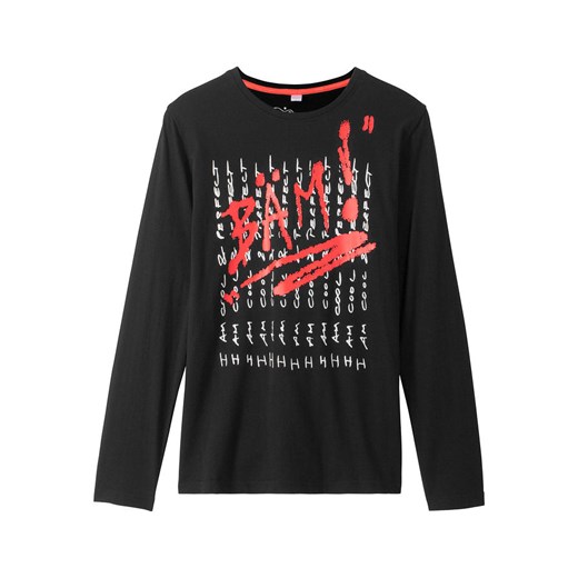 Shirt chłopięcy z długim rękawem i nadrukiem | bonprix 140/146 bonprix