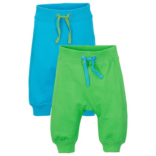Spodnie dresowe niemowlęce (2 pary), bawełna organiczna | bonprix 68/74 bonprix
