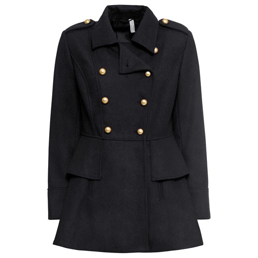 Krótki płaszcz w militarnym stylu z domieszką wełny | bonprix 32 bonprix