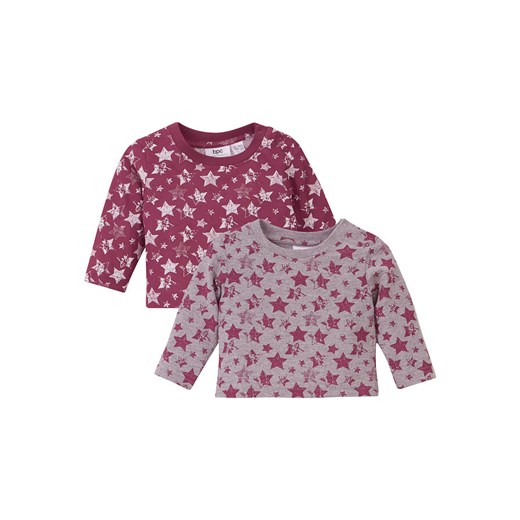 Shirt niemowlęcy z długim rękawem (2 szt.), bawełna organiczna | bonprix 68/74 bonprix promocyjna cena