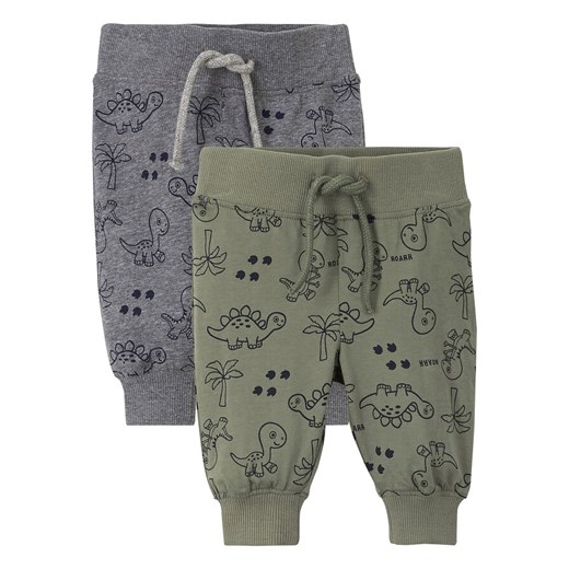 Spodnie niemowlęce shirtowe (2 szt.), bawełna organiczna | bonprix 68/74 bonprix