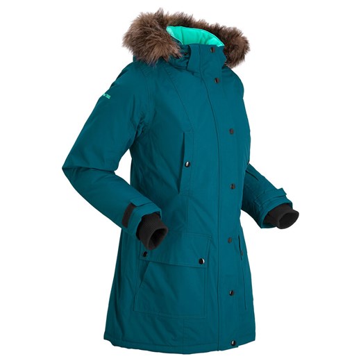 Długa kurtka outdoorowa funkcyjna z kapturem | bonprix 48 bonprix