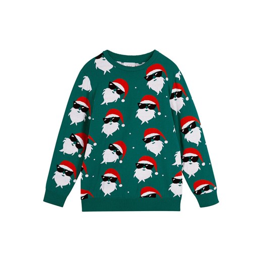Sweter chłopięcy z bożonarodzeniowym motywem | bonprix 128/134 bonprix