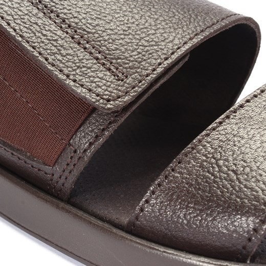 Brązowe sandały SANTIAGO Domeno 43 Domenoshoes