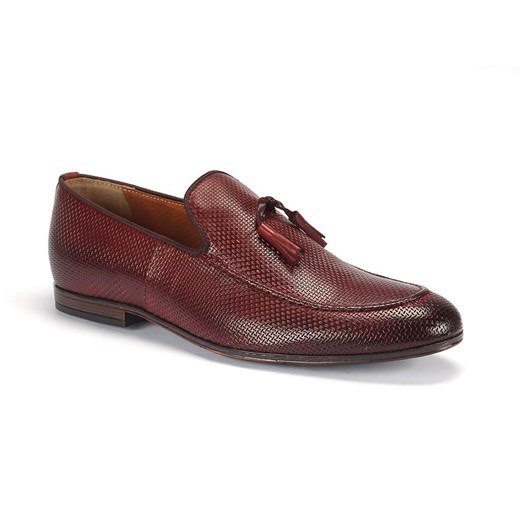 Bordowe mokasyny męskie Domeno 41 Domenoshoes wyprzedaż