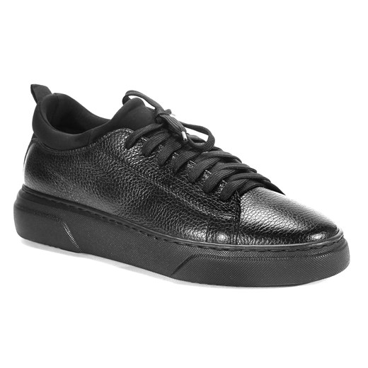 Czarne sneakersy MARK ze sklepu Domenoshoes w kategorii Trampki męskie - zdjęcie 127705989