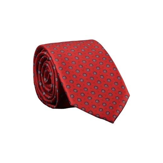 Czerwony krawat w kwiatki 57365 Lavard  Lavard