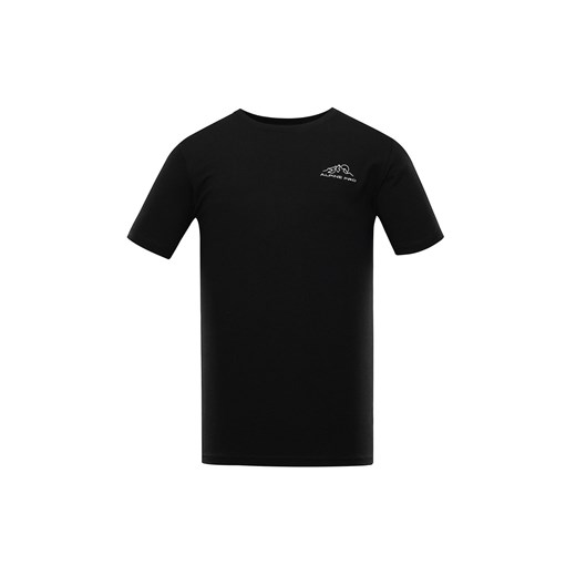 Czarny t-shirt męski z haftem 58372 Lavard M wyprzedaż Lavard
