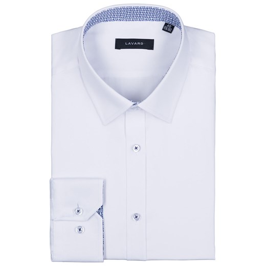 Elegancka biała koszula męska slim fit 93005 Lavard 37/176-182 promocja Lavard