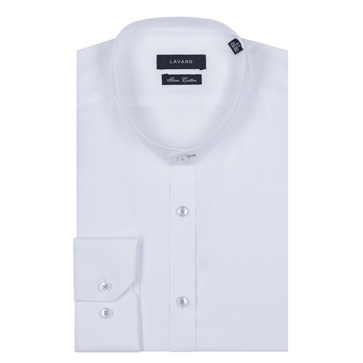 Biała koszula męska ze stójką 92906 Lavard 40/176-182 Lavard