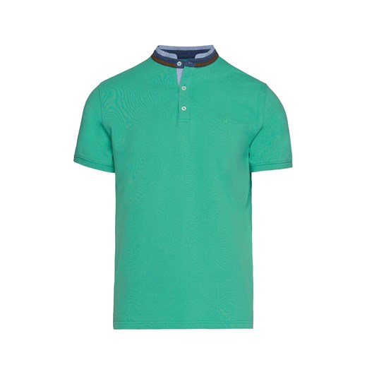 Zielona koszulka polo ze stójką 72895 Lavard XXL promocja Lavard