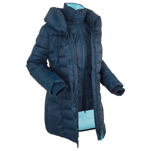 Krótki płaszcz outdoorowy 2 w 1, pikowany | bonprix 46 bonprix