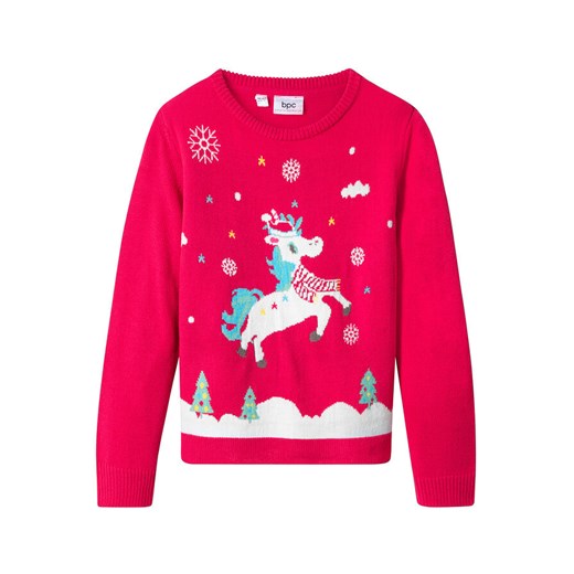 Sweter bożonarodzeniowy | bonprix 140/146 wyprzedaż bonprix