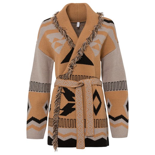 Sweter wiązany w etniczny wzór | bonprix 40/42 bonprix promocja