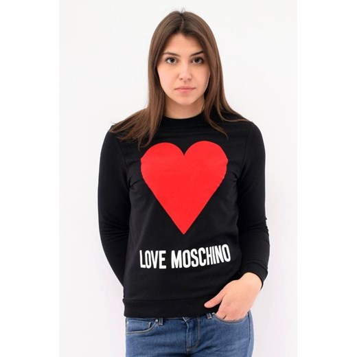 Bluza damska Love Moschino młodzieżowa czarna krótka 
