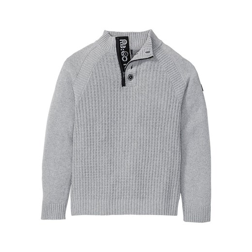 Sweter ze stójką z bawełny z recyklingu | bonprix 64/66 (3XL) bonprix
