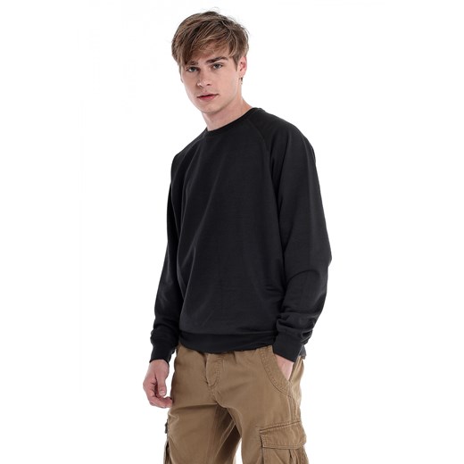 Sweatshirt with long sleeves terranova czarny francuski