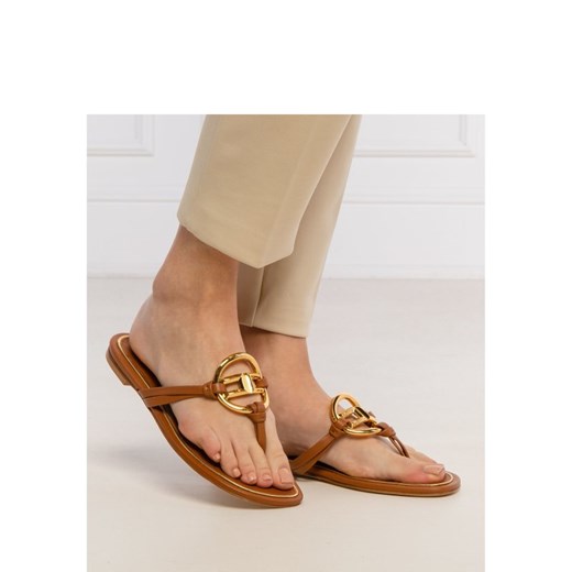 Elisabetta Franchi Skórzane japonki Elisabetta Franchi 38 wyprzedaż Gomez Fashion Store