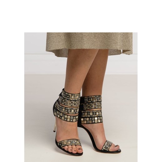 Casadei Sandały na szpilce MINORCA | z dodatkiem skóry Casadei 36 wyprzedaż Gomez Fashion Store