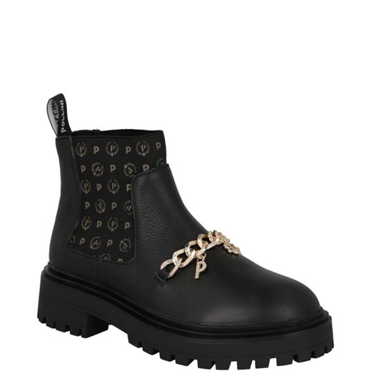 Pollini Skórzane sztyblety 38 okazyjna cena Gomez Fashion Store