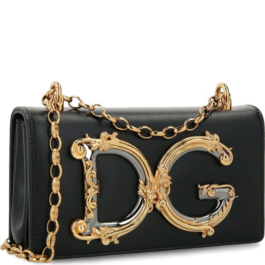 Dolce Gabbana Skórzana torebka na ramię Dolce Gabbana Uniwersalny wyprzedaż Gomez Fashion Store
