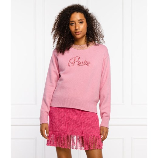 Pinko Sweter MOSCATO 1 | Regular Fit | z dodatkiem wełny Pinko M Gomez Fashion Store wyprzedaż