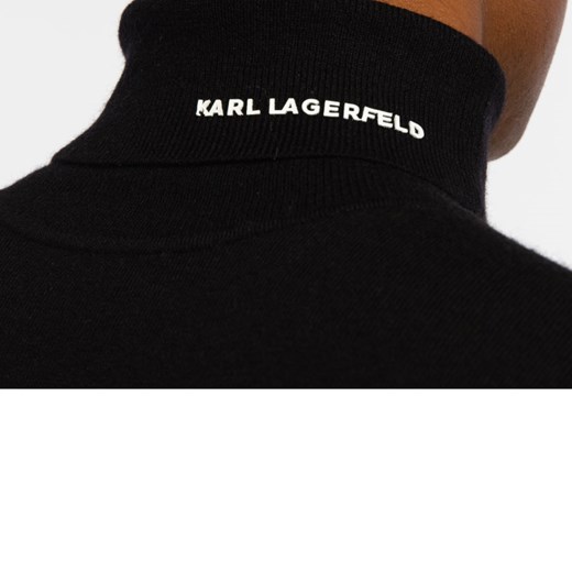Karl Lagerfeld Wełniany golf | Slim Fit | z dodatkiem jedwabiu Karl Lagerfeld XXXL promocja Gomez Fashion Store