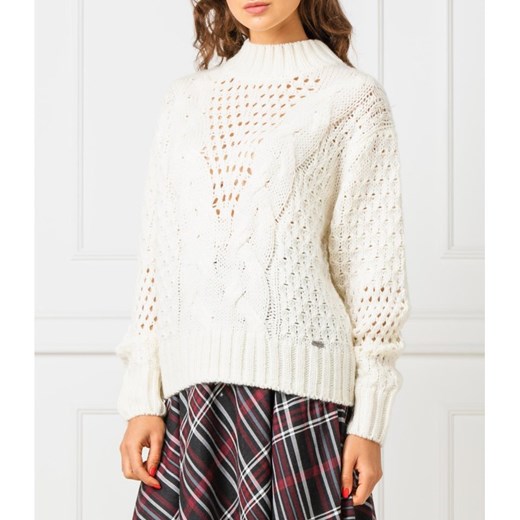 Pepe Jeans London Sweter HELAIA | Loose fit | z dodatkiem wełny M Gomez Fashion Store promocyjna cena