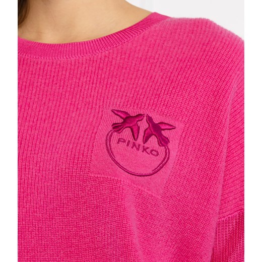 Pinko Wełniany sweter SANGIOVESE | Relaxed fit | z dodatkiem kaszmiru Pinko M okazyjna cena Gomez Fashion Store
